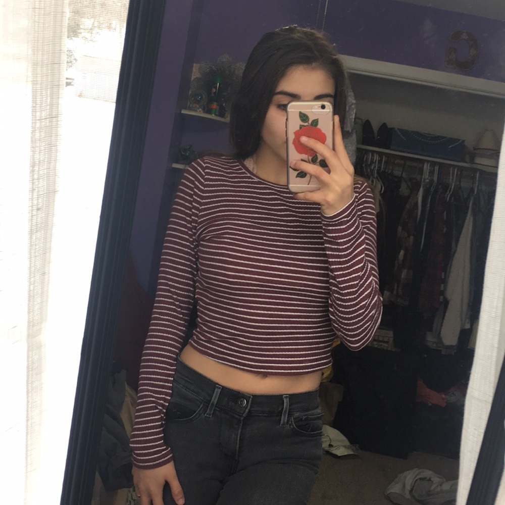 Striped Hollister top